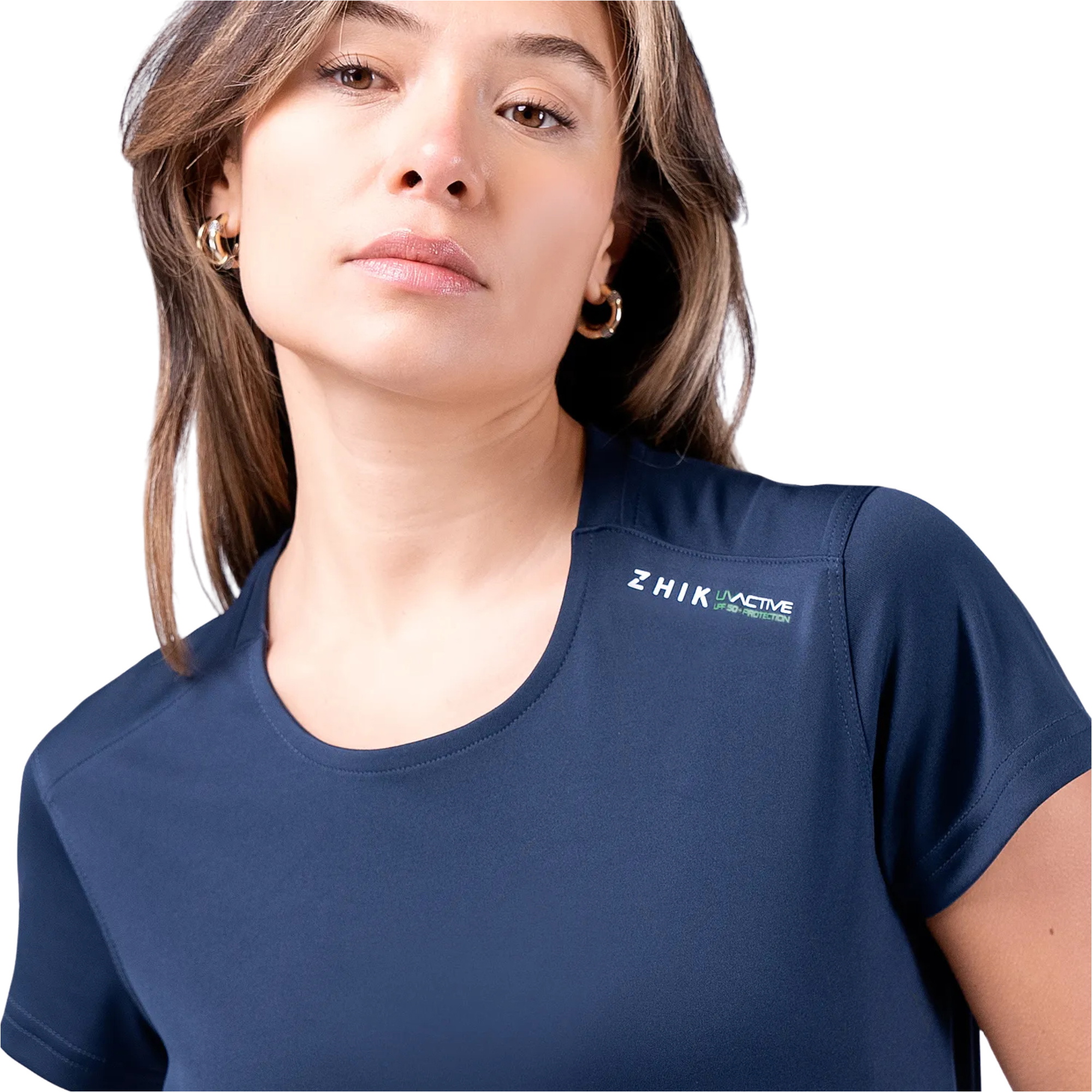 Zhik Womens UVActive UPF50+ Short Sleeve Tee ATP-0075-W-NVY - Navy Blue